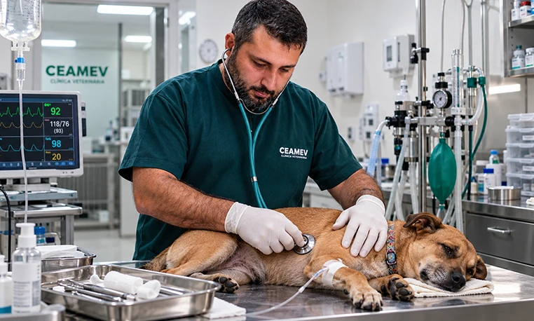 Estrutura do plantão veterinário 24 horas CEAMEV em Itajubá