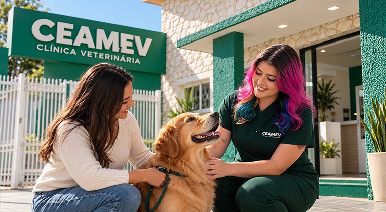Pet após banho e tosa profissional na CEAMEV Itajubá