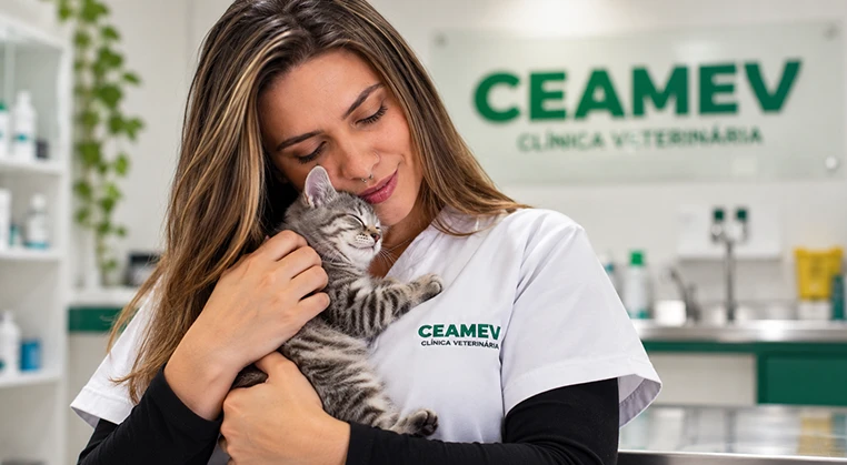 Filhote vacinado na CEAMEV Itajubá